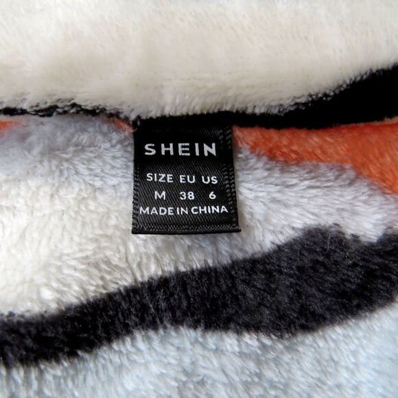 Shein Women's Plush Fleece Cropped Jacket Medium - Picture 5 of 7